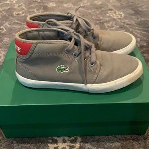 Lacoste dark gray shoes